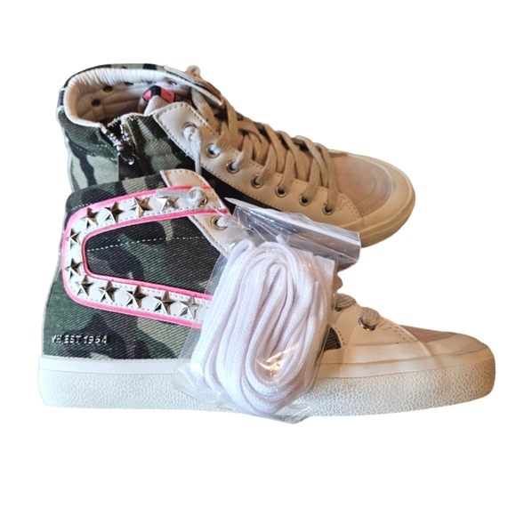 Vintage Havana Dorit High Camo Sneakers NEW - Picture 3 of 7